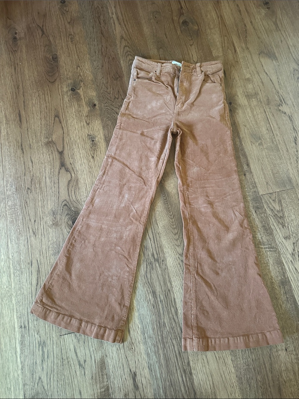 ROLLA'S Corduroy Wide-Leg Jeans in Rust